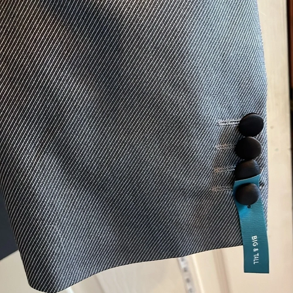 NWT-J.Ferrar-Big& tall-52 REG-silver twill-Evening edition-sports coat/jacket.